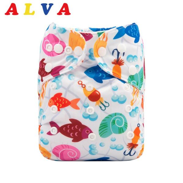 

cloth diapers alvababy pocket snaps adjustable nappy with 1pc microfiber insert