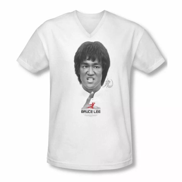 

bruce lee self help v neck t-shirt sizes- s-2x new, White;black