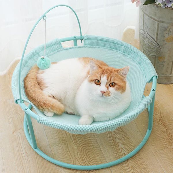 

cat beds & furniture summer pet bed washable hammock mats for small dog basket lounger comfortable breathable dogs nesk pets supplies