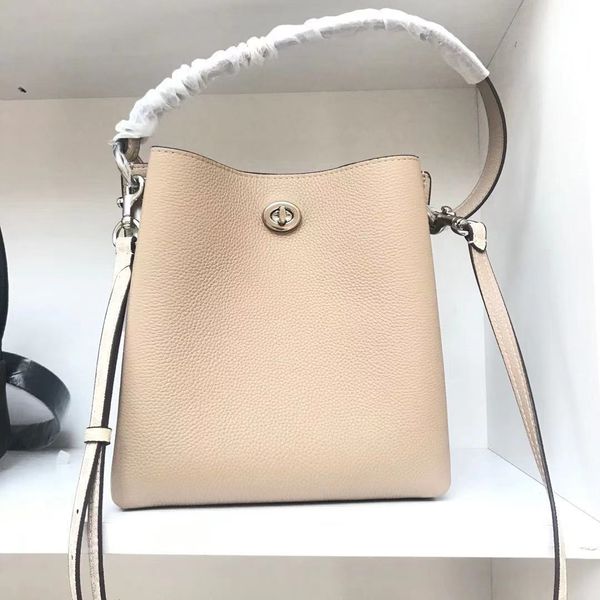 

2021 new head leather small charlie multi compartment portable one shoulder bucket bag trend messenger bag for women crossbody bag ysj