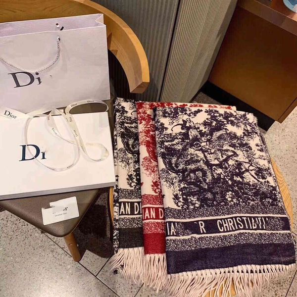 

and new baby yang ying's animal ink painting tassel women's scarf shawl, Blue;gray