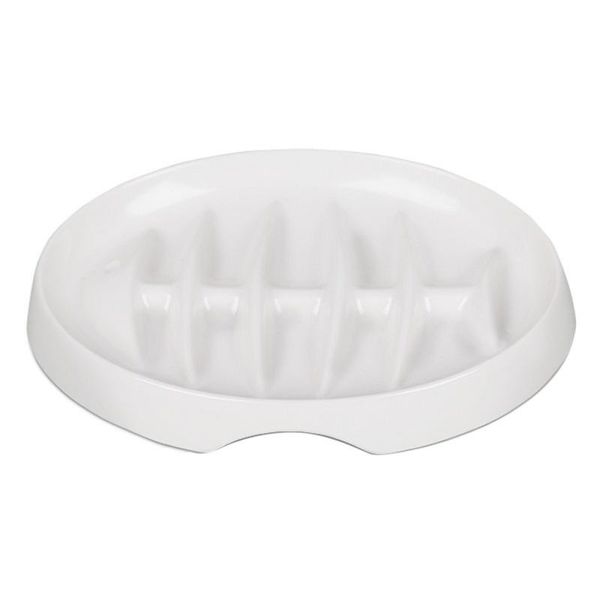 

cat bowls & feeders pet fish bone anti choke food slow bowl practical and durable supplies cute cartoon style very nice