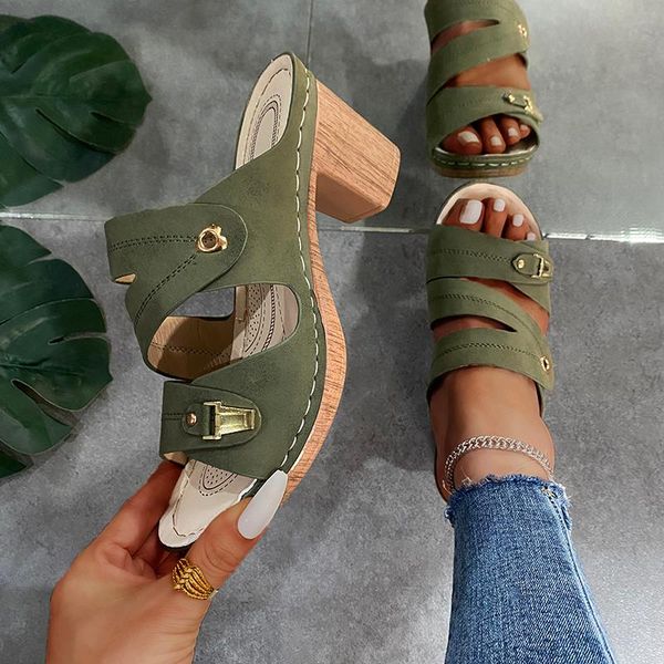 

sandals summer slippers womens platform high heels women open toe shoes sandles ladies outside slipper flip flop, Black