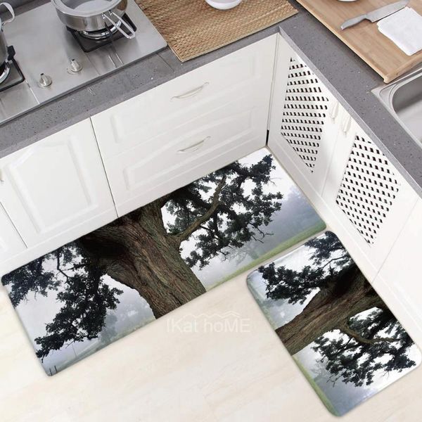 

carpets 3d tree print kitchen rug home hallway entrance doormat living room bedroom bedside carpet bathroom floor mat long tapis salon