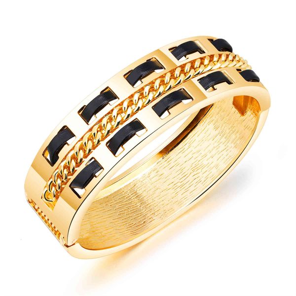 

bracelet fashion temperament wide open copper plated gold jewelry versatile accessories for girlfriend, Golden;silver
