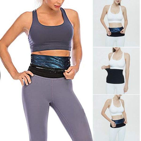 

waist trimmer weight loss trainer sauna sweat workout shaper cincher slimming belt ac889 support, Black;gray