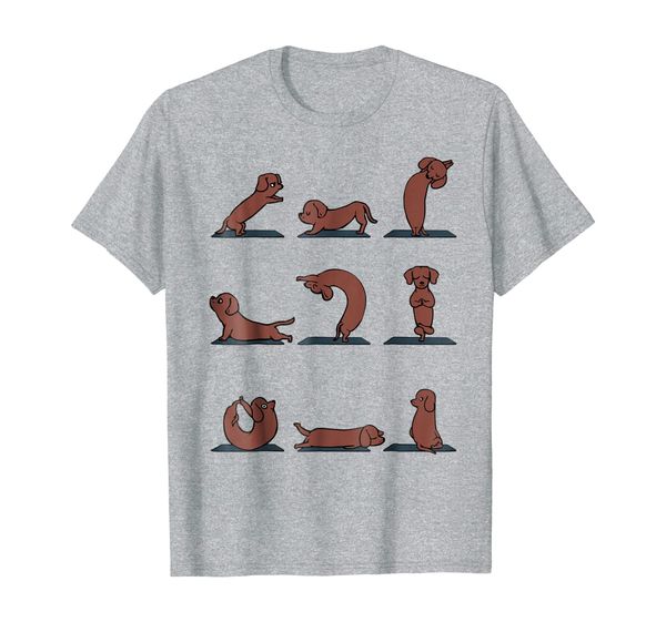 

Dachshund Yoga Asana Pose and Meditation T-Shirt, Mainly pictures