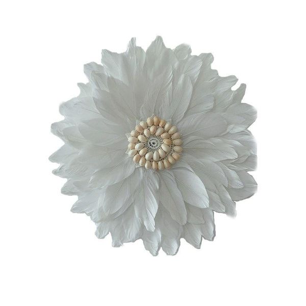 

decorative objects & figurines of children room decorate creative hand-woven feather mirror wall act the role ofing pography props to hang