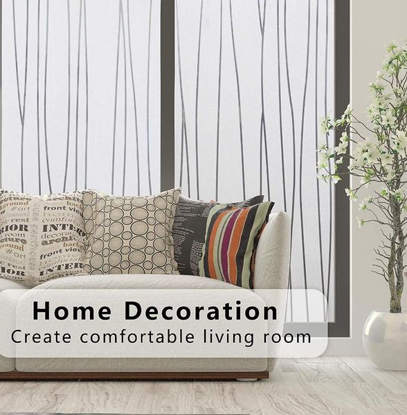 

window stickers 2m matte stripe film self-adhesive privacy glass frosted decorative diy home static cling decals