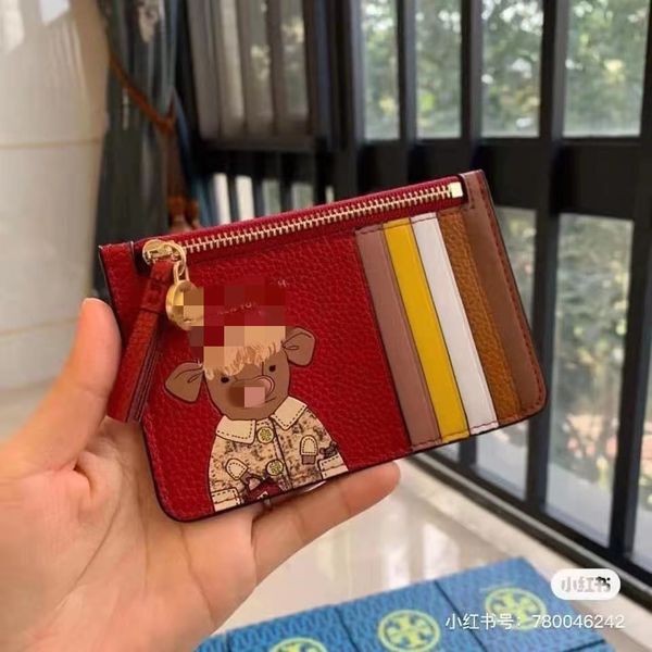 

70% off sales of the new 2021 early spring calf card bag, compact and practical zero wallet 1lej