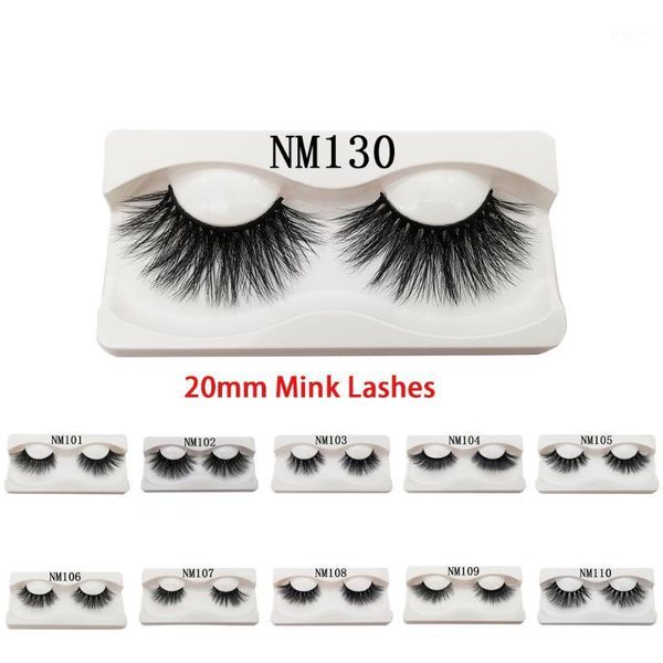 

20mm 3d false lashes real mink hair in bulk wholesale natural looking handmade makeup strip eyelashes wispy comfortable wear1