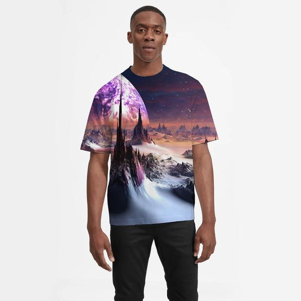 

men's t-shirts 2021 anime 3d printing tshirt short sleeve crewneck oversized t shrit cartoon tees casual t-shirt for man, White;black