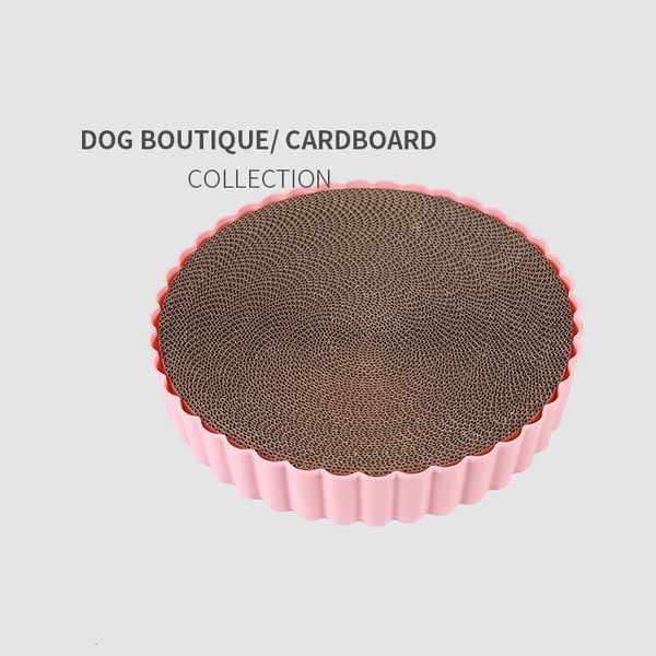 

corrugated toy round cat scratch board