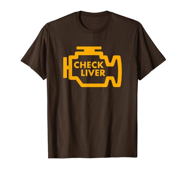 

check liver light funny drinking t-shirt, White;black