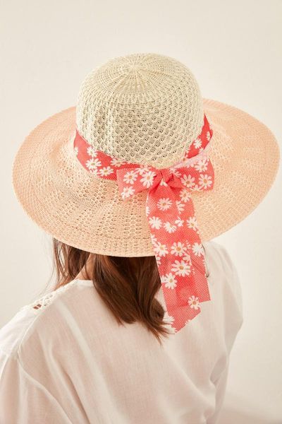 

& city womens sun straw hat t1740-16 outdoor hats, Black;white