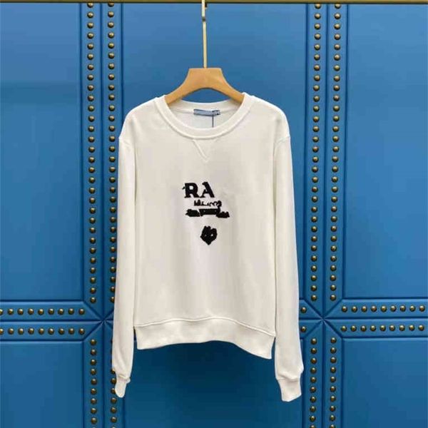 

autumn new round neck casual loose, slim and age reducing commuter men's women's same couple's sweater, Black