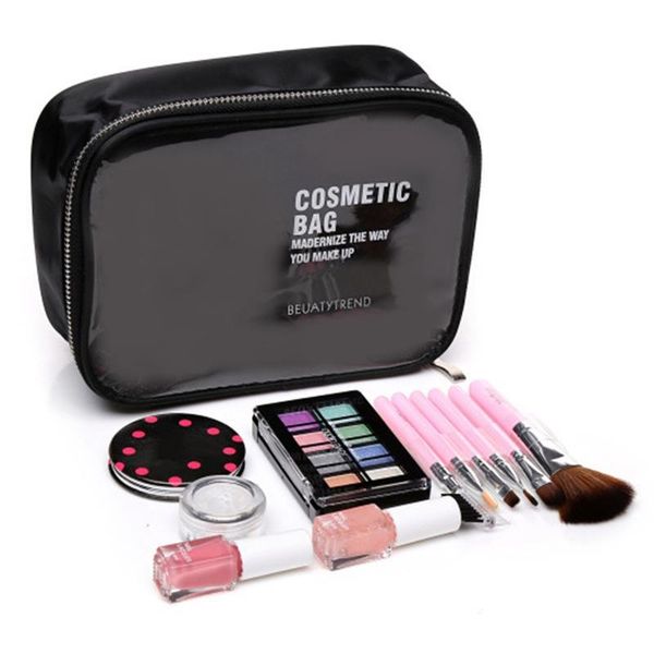 

waterproof transparent pvc cosmetic bag women make up case travel clear makeup beauty wash organizer bath toiletry storage kit bags & cases