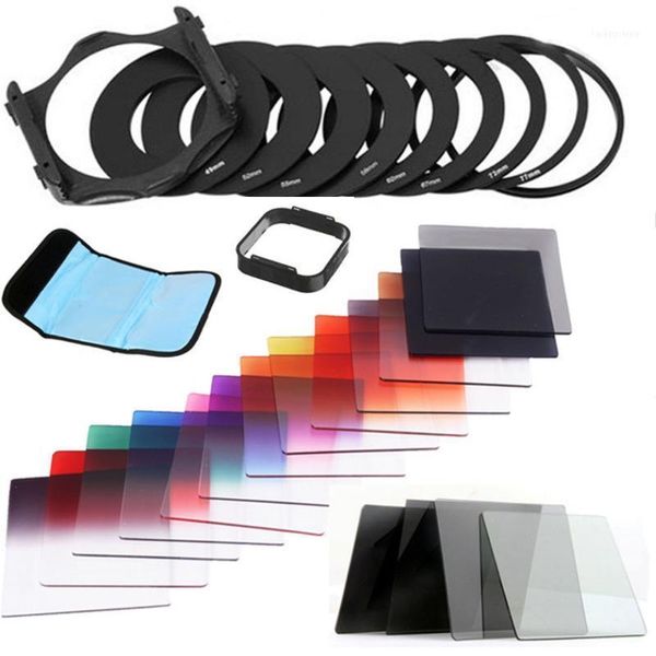 

in1 complete square colors filter kit for cokin p series + holder+ lens hood11