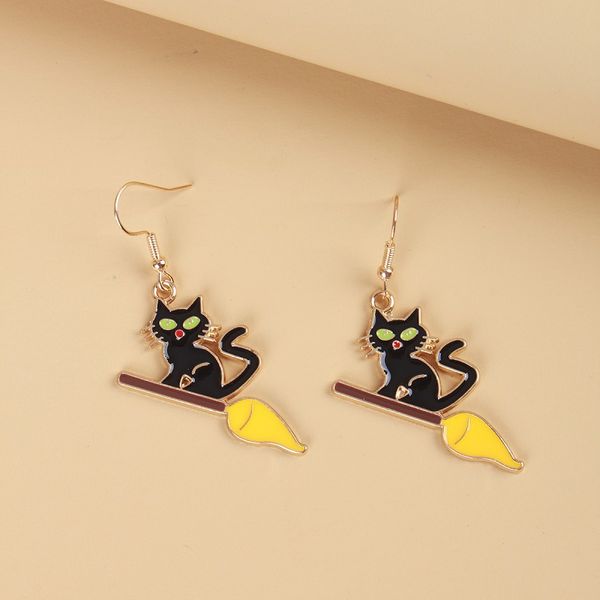 

cute halloween christmas women earrings long dangle charm pendant earrings party, Gray