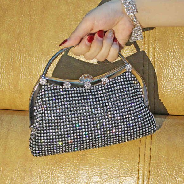 

diamond inlaid dinner bag banquet dress with portable women's cosmetic