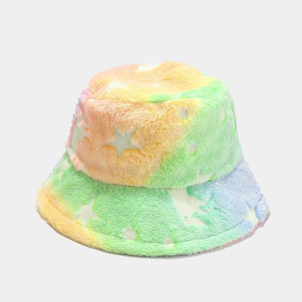 

wide brim hats 2021 autumn and winter polyester star moon bucket hat fisherman outdoor travel sun cap for women 60, Blue;gray