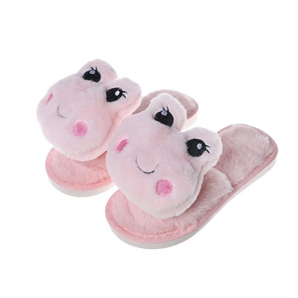 

puimentiua winter women's slipper home shoes for women fashion lovely pig indoor house slippers fur soft female, Black