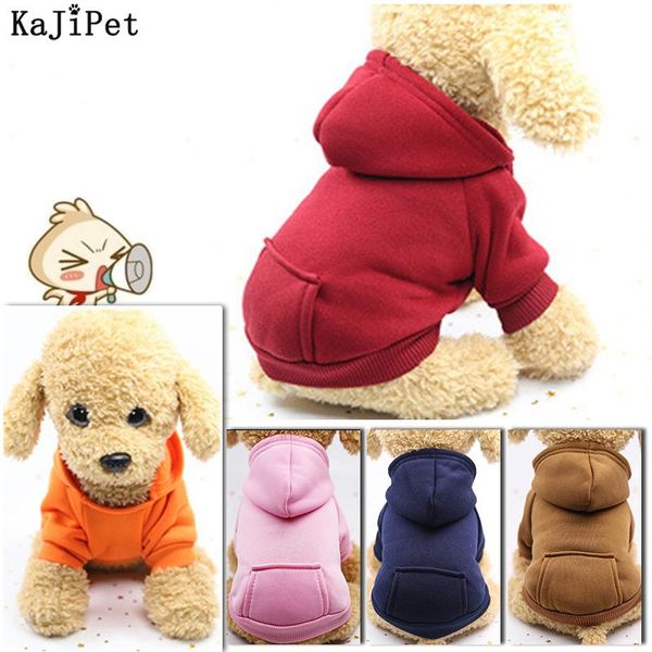 

classic dog hoodies soft fleece solid pocket pet clothing puppy winter clothes pets hoodie warm hunde pullover apparel