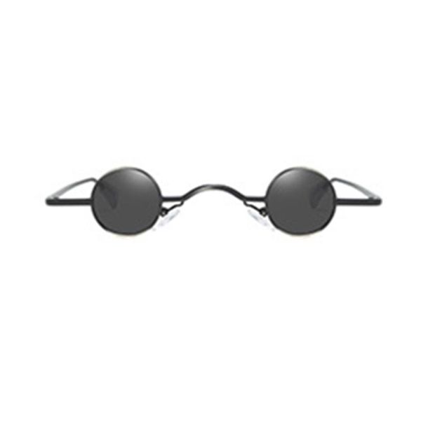

sunglasses vintage rock punk man classic small round women wide bridge metal frame black lens eyewear driving glasses, White;black