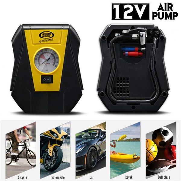 

inflatable pump portable air compressor tire inflator dc 12v digital 100psi 6a auto for car motorcycle bicycle