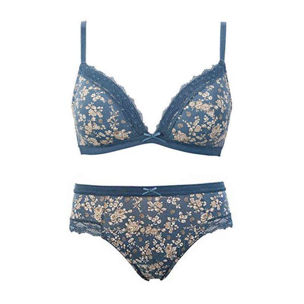 

nxy setmiaoersidai women cotton bra comfortable everyday set lace floral printed female brief lingerie 32-38 bcd cup 1128, Red;black