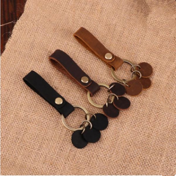 

keychains detachable key chain leather belt loop holder ring keychain keyring keyfob bbb0199, Silver