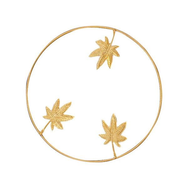 

decorative objects & figurines wall decoration pendant nordic style hanging wrought iron ginkgo leaf background living room sofa porch