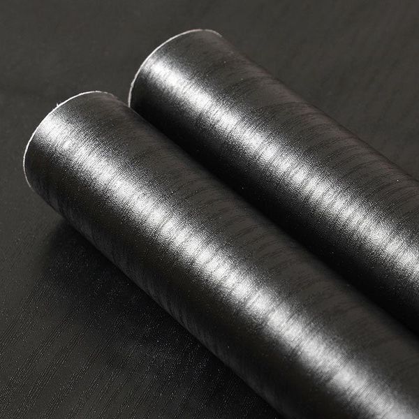 

eco-friendly classic style wood stripe self-adhesive diy sticker for furniture improvement household doors wallpaper home decor wallpapers