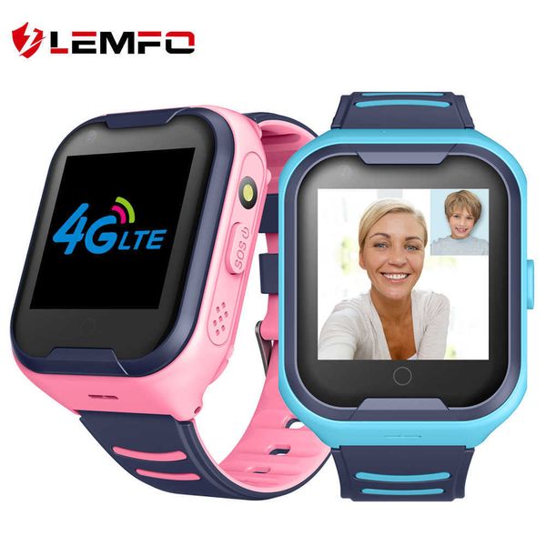 

lemfo g4h 4g kids smart watch gps wifi ip67 waterproof 650mah big battery 1.4 inch display camera take video smartwatch kids, Blue