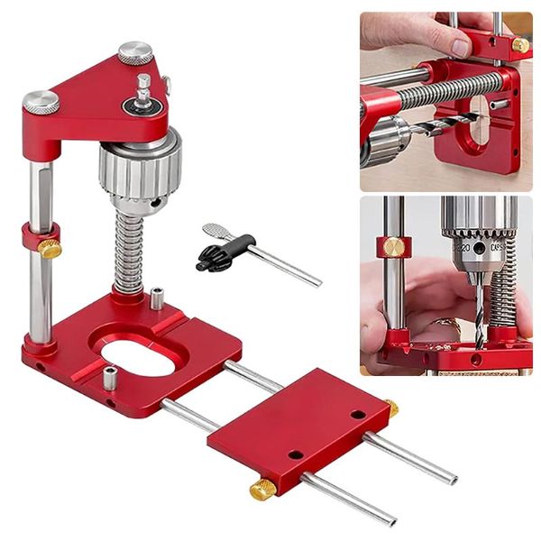

professional hand tool sets portable drill locator hole guide kit dowel jig woodworking tools adjustable punch template diy