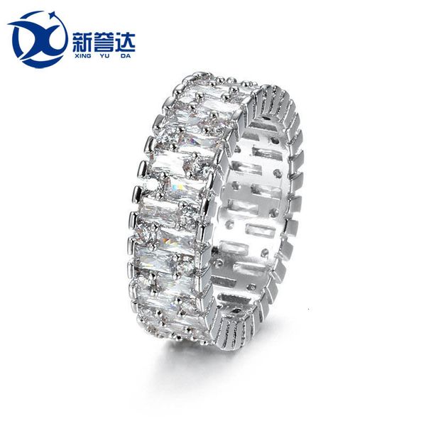 

fashion jewelry set zircon double exaggerated ring, Silver