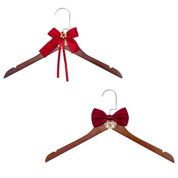 

hangers & racks 2pcs unique romantic wedding dress with bow knot decorations