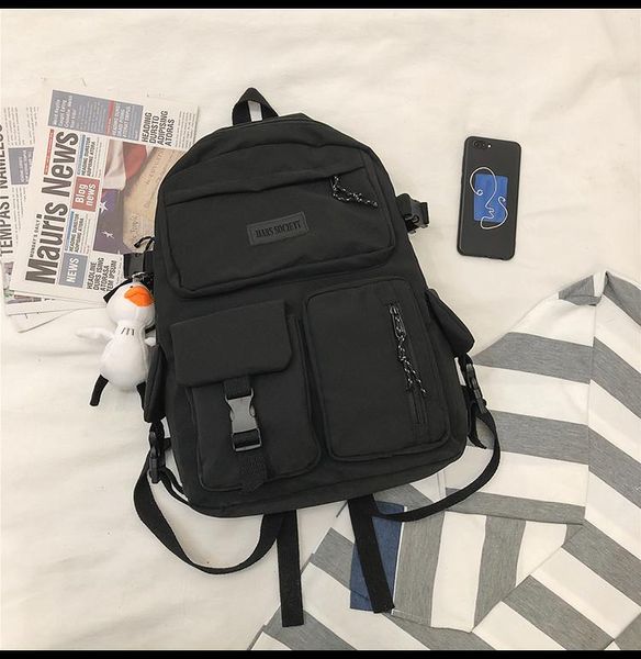 

large-capacity men's backpack korean casual simple schoolbag male college students all-match travel
