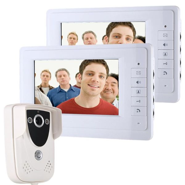 

dhl home security 7" inch tft touch screen lcd color video door phone doorbell intercom system night vision doorphone phones