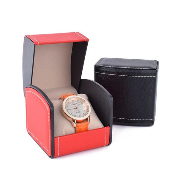 Modische Uhrenbox, langlebig, PU-Leder, Uhrenboxen, Armband, Armreif, Schmuck, Armbanduhr, Vitrine mit Kissen, Geschenk-Aufbewahrungsorganisator