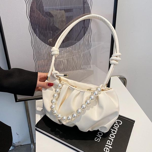 

evening bags pu design bag women's fashion shoulder underarm pearl cloud