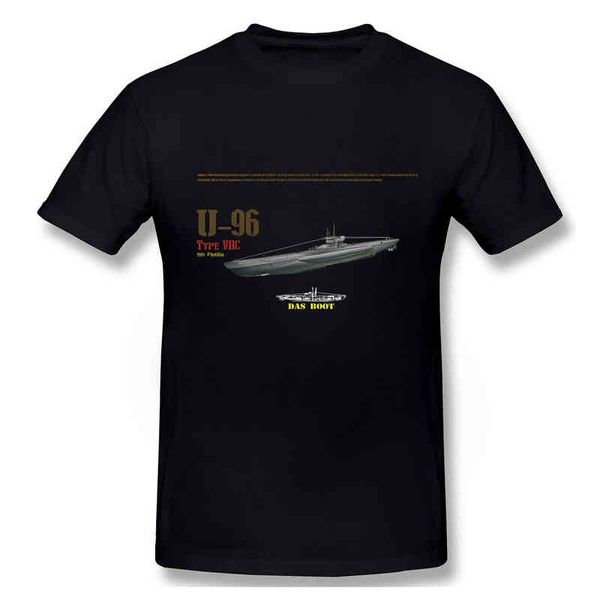 WWII Submarino alemão U-96 DAS T-shirt de inicialização. Verão Algodão de Manga Curta O-Neck Mens Camiseta New S-3XL G1222