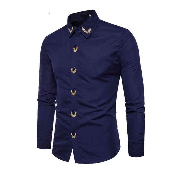 

men's casual shirts autumn winter fashion british normal waiter le restaurant office long sleeve shirts men slim evening hade, White;black