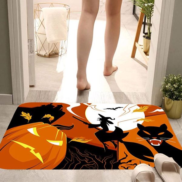 

carpets halloween doormat indoor outdoor rug front door letter ghost welcome mat 40x60cm felpudo de la puerta entrada alfombra#40