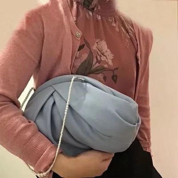 

designer vintage pu leather shoulder messenger bags for women 2021 ladies crossbody bag travel pearl chain handbags and purses