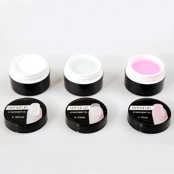 

nail gel extension manicure tool glue sticker decoration art uv potherapy, Red;pink