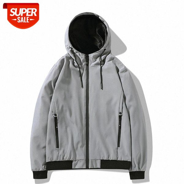 

men's thin jacket hooded fashion flow green all-match casual #ak3c, Black;brown