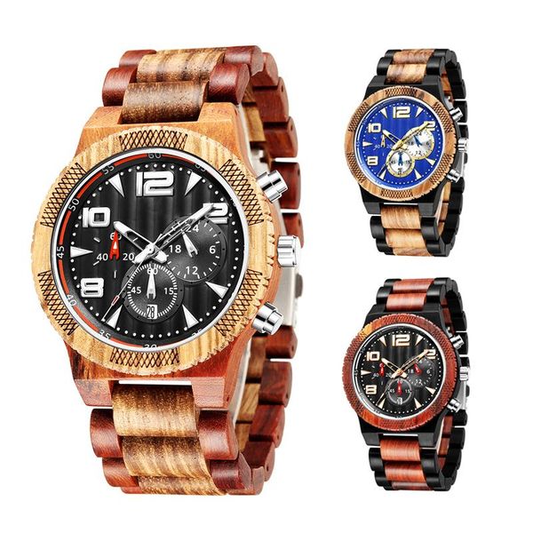 

wristwatches wood watch men, Slivery;brown