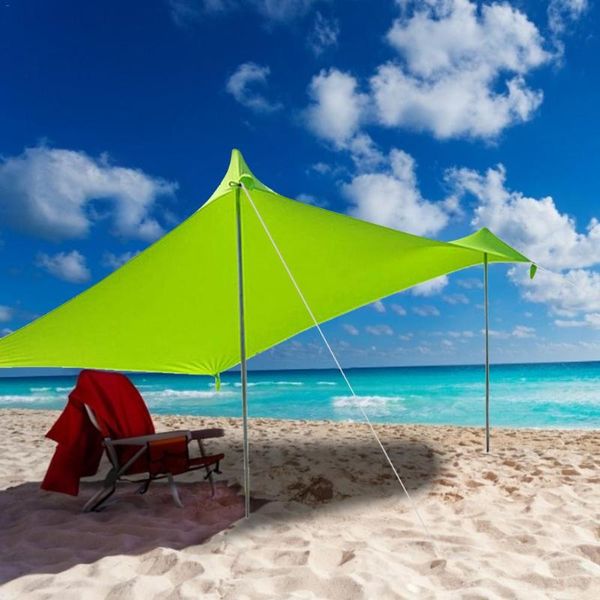 

tents and shelters beach sunshade lightweight portable parasol, sun shade tent with sandbag uv lycra canopy for outdoor fishing camping