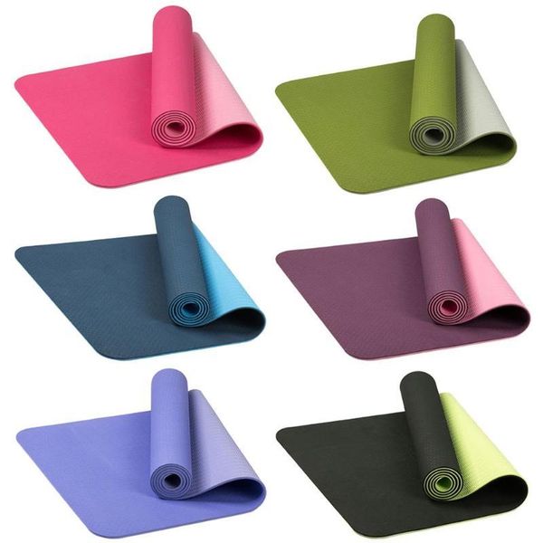 

yoga mats universal outdoor 6mm tpe non-slip tasteless sport fitness pads